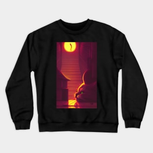 Relaxed Cat Under Sunlight Indoor Crewneck Sweatshirt